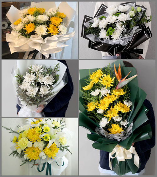 北京房山区周口店地区拴马庄村白事花束代送